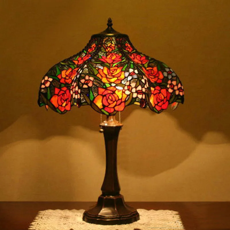 Настольная лампа FUMAT из витражного стекла европейская креативная декоративная в