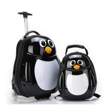 2 pcs each set 1" сумка на колесиках, детская дорожная сумка на колесиках, чемодан для багажа, детский чехол на колесиках для путешествий, детский чехол на колесиках с рюкзаком для детей - Цвет: 2 pcs each set