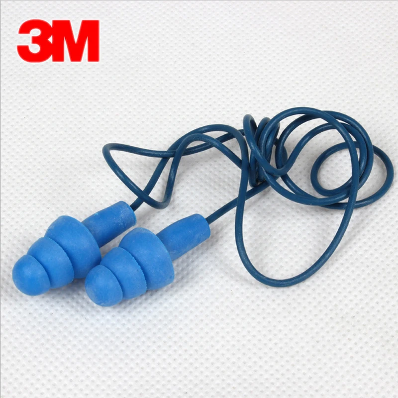 

3M 340-4007 Earplugs Soft Anti-noise Contains Detectable Metals Christmas Tree Earplugs Swimming Racing with cord Ear Protector