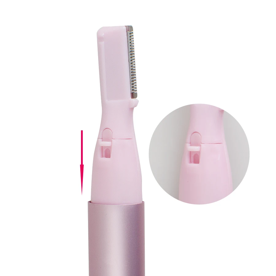 Портативная Линия бикини триммер для волос электрическая бритва бровей лица