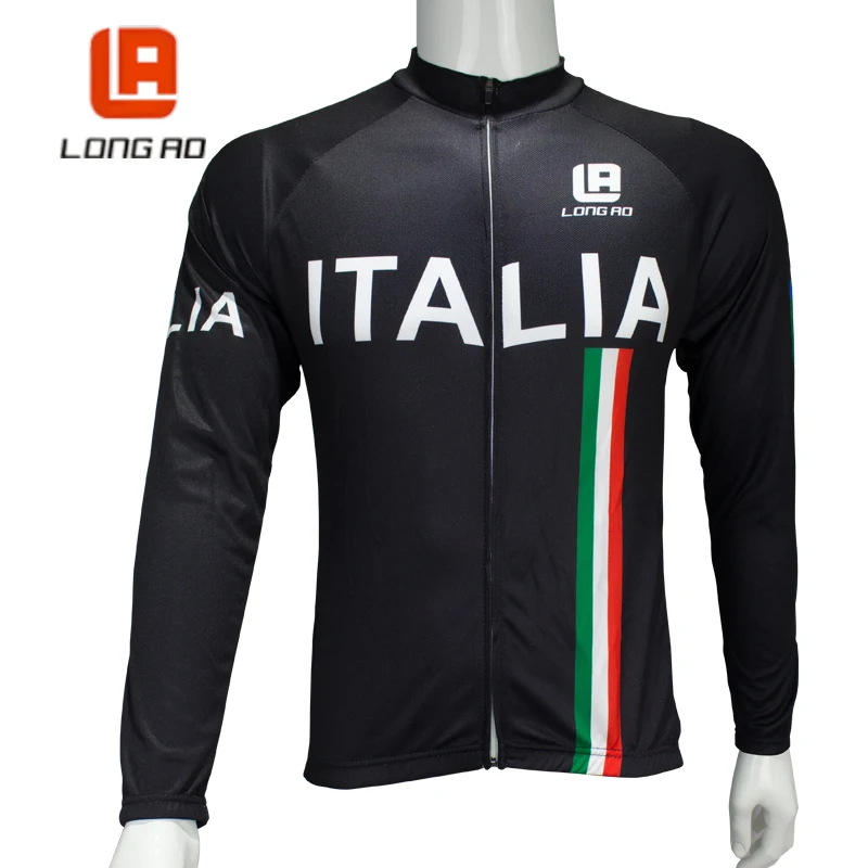 Длинные Ао дышащие длинный рукав шоссейный велосипед Велоспорт Джерси и