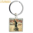Брелок TAFREE с статуей свободы, мужской брелок с кольцом в стиле New York The Wonder брелок с городом Соединенные Штаты, в национальном стиле, ювелирные изделия AA28
