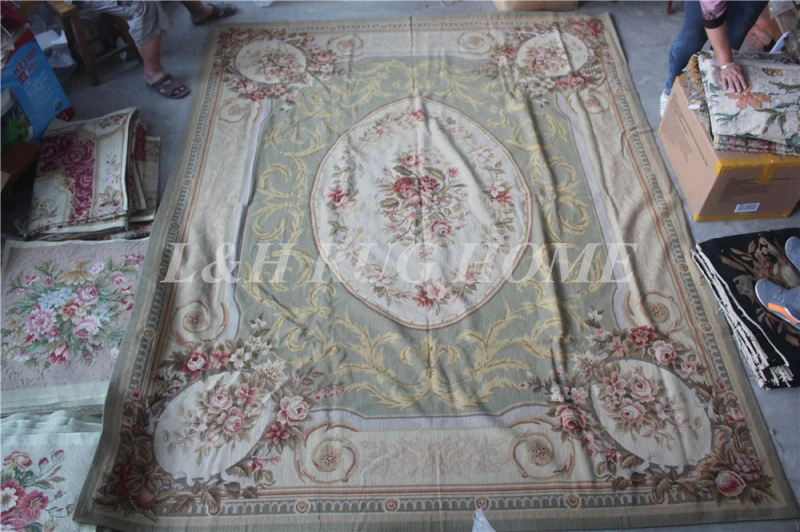 

Free shipping 10K 8'x10' needlepoint carpets hand knotted handmade rugs hand stitched rugs