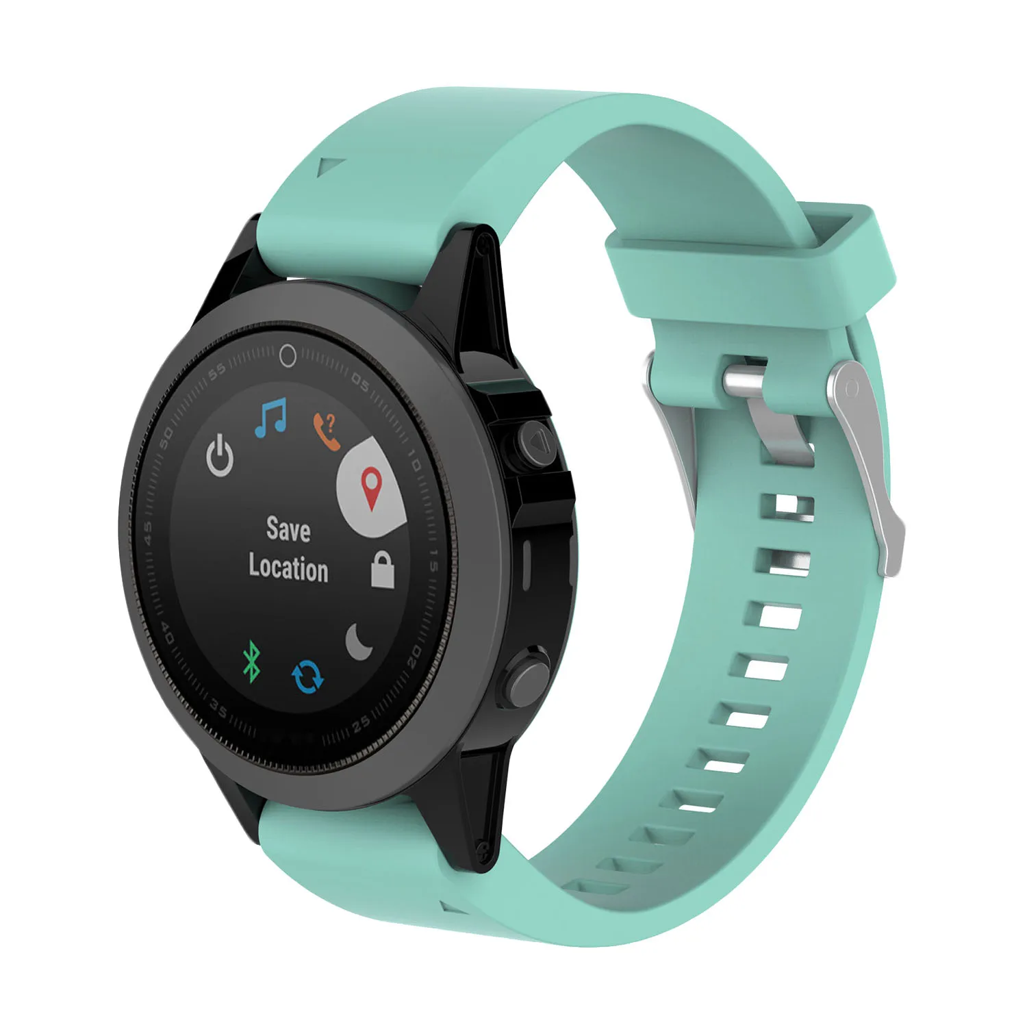 Gosear 20 мм замена силиконовые Quickfit браслет наручные ремешок из искусственной кожи