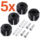 5 комплектов Алюминиевые 12 мм шестигранные ступицы Толщина 10 мм приводные адаптеры для 110 RC гусеничного автомобиля SCX10 Traxxas Trx4 аксессуары