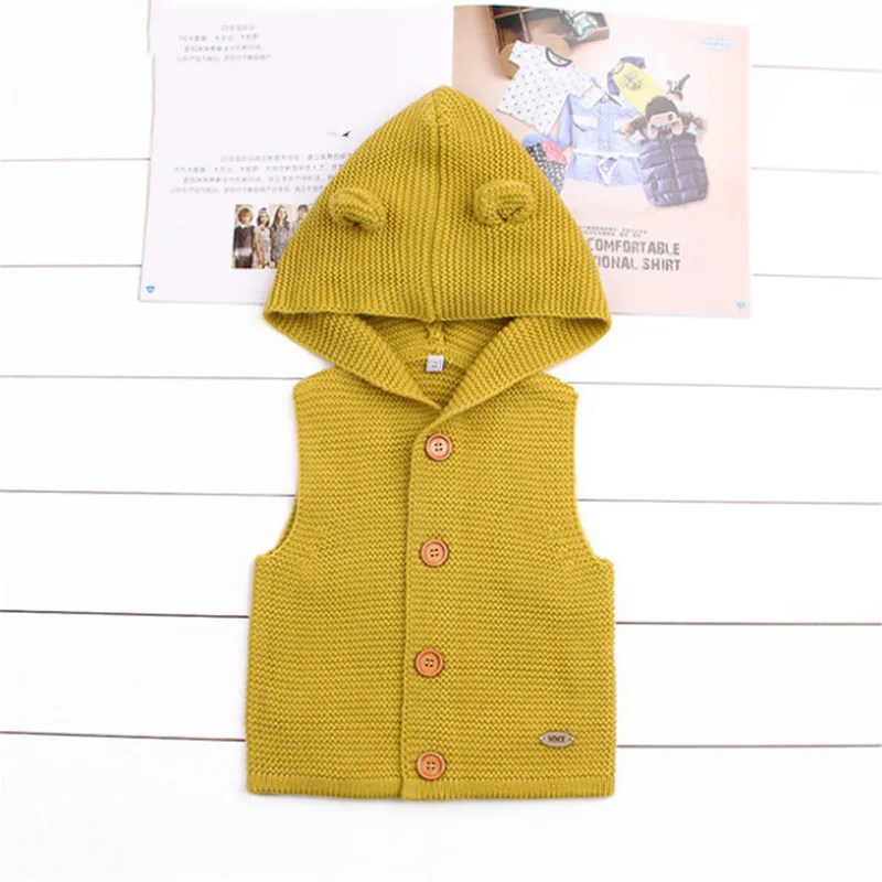 Свитера для новорожденных мальчиков и девочек кардиганы с рисунком медведя