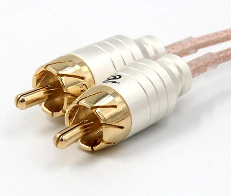HIFI 2RCA to 2 RCA Audio Cable OFC AV TV DVD Amplifier Subwoofer Soundbar Speaker Wire | Электроника