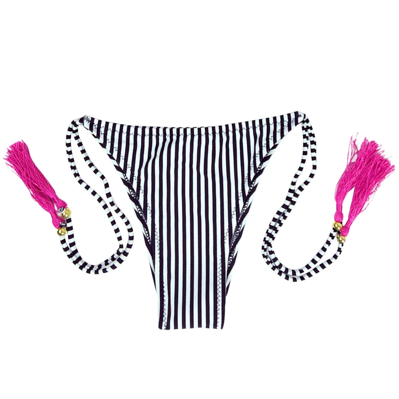 Женский купальник трусики бикини с регулируемыми завязками по бокам бразильские
