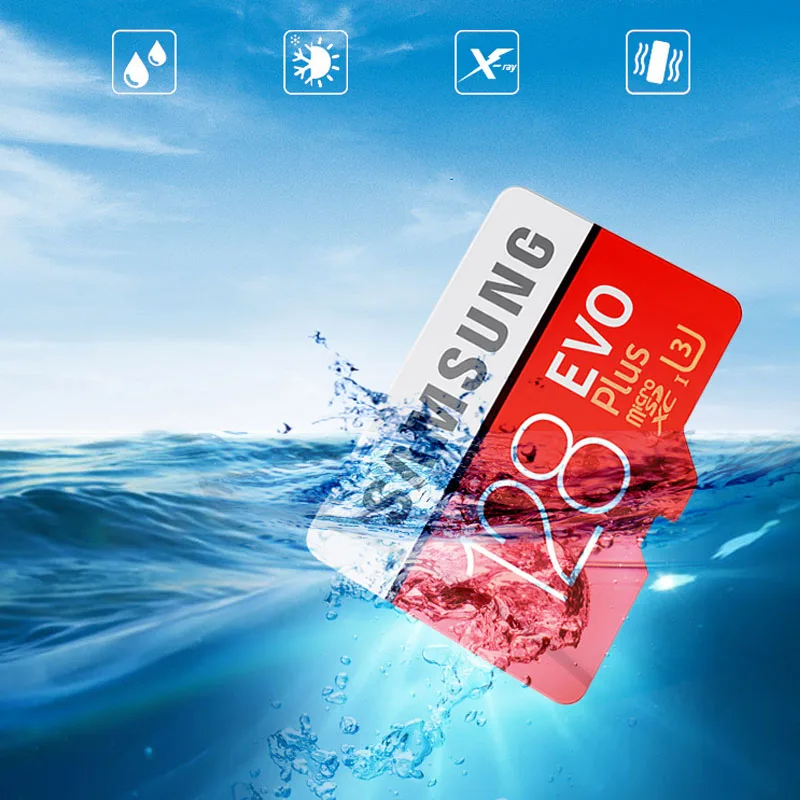 SAMSUNG карта памяти EVO Plus HD Micro SD 128G U3 64 ГБ 32 U1 класс 10 MicroSD UHS I смартфон планшетный