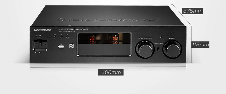 Nobsound PM5 6N3 аудио Bluetooth hifi трубка машина ламповый усилитель 80 Вт* 2 220 В