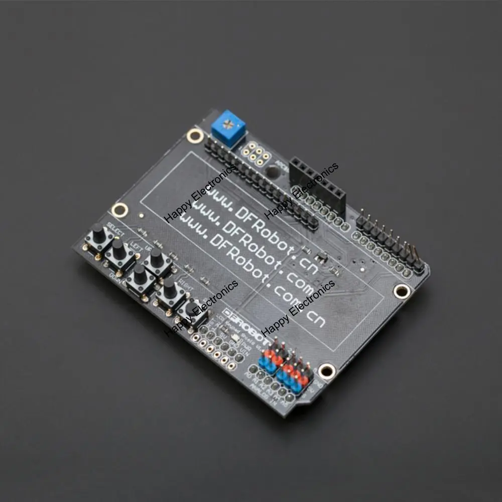 DFRobot задняя панель PCB 1602 ЖК клавиатура щит для arduino 5 В с потенциометром