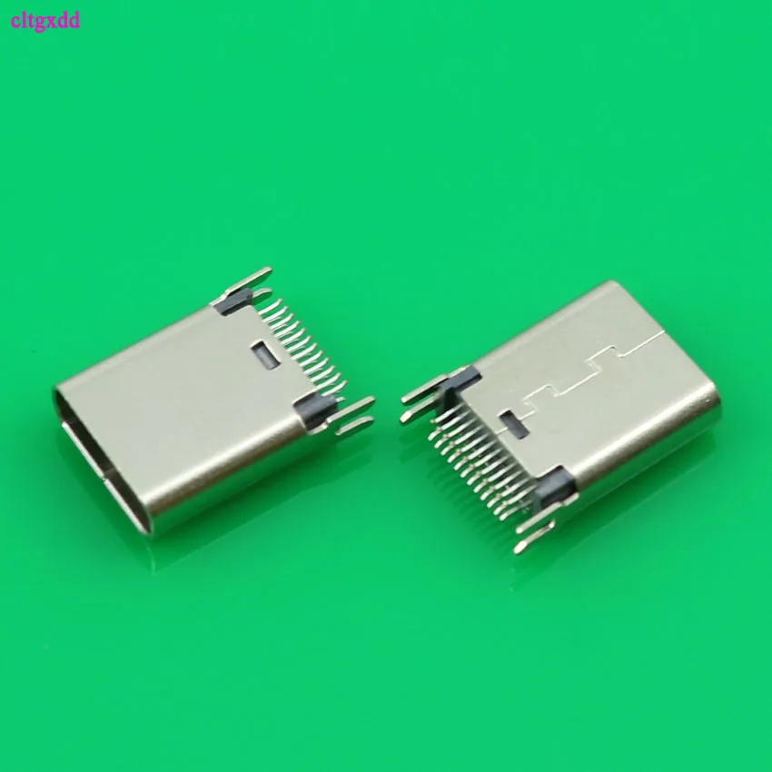 10 шт. вертикальный разъем micro USB 24P для 3 1 Type C 24p type без боковой 24Pin гнездовой штекер
