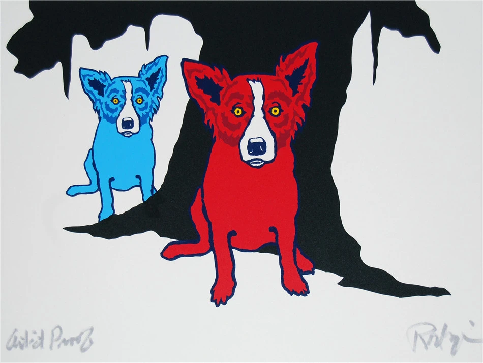 Животное Цвет собака HD Печать холст Картина Современный домашний декор для стен