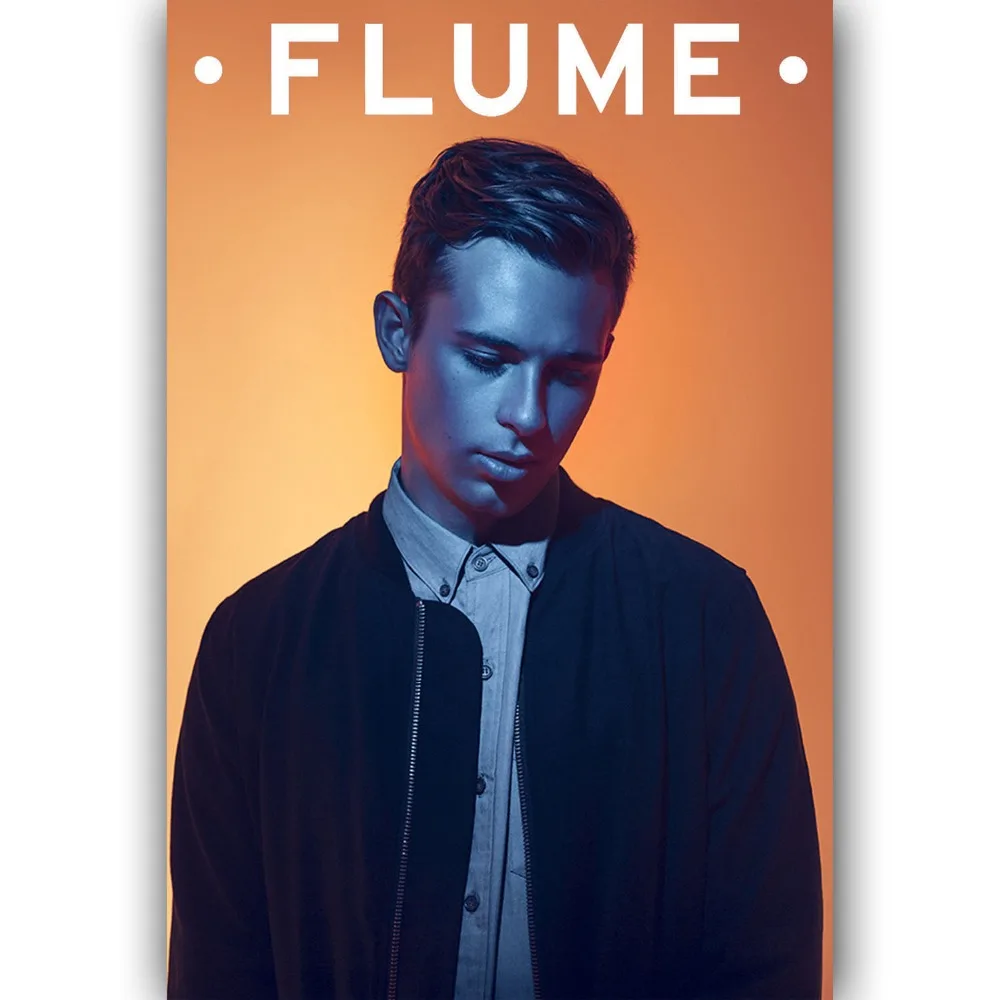 

Новый музыкальный постер Flume Tour 2016 на заказ, настенный художественный плакат со звездами и рэп-музыкой, декоративная подарочная наклейка