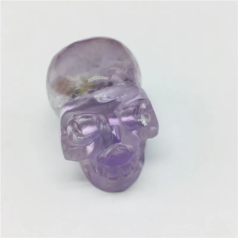 

NEW! Natural crystal amethyst carving skull healing cluster by hand