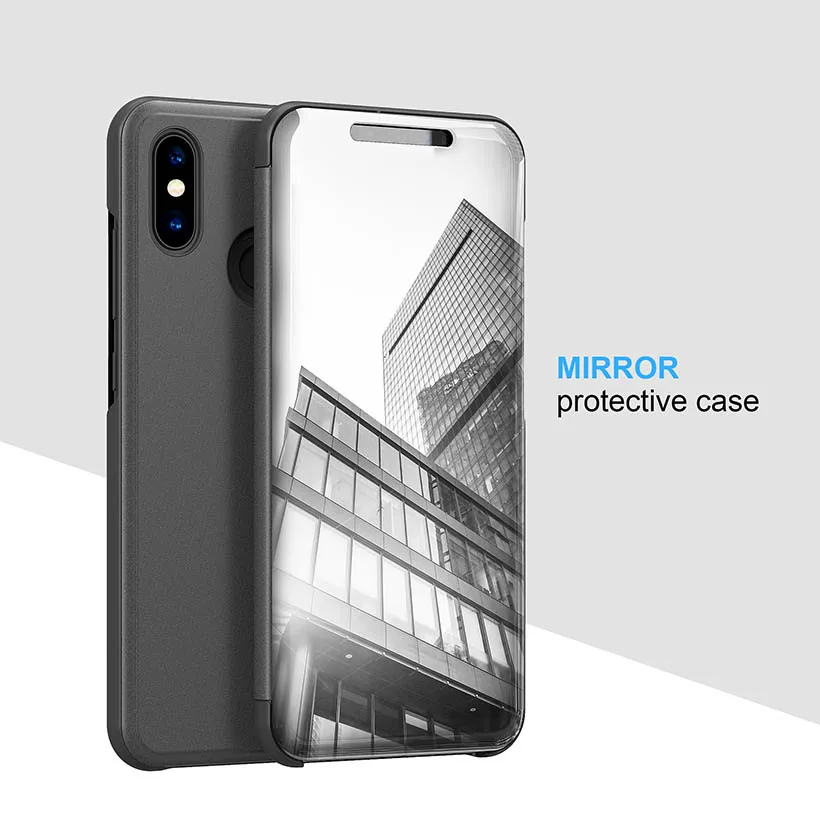 Чехол Smart mi rror для Xiaomi mi 8 Lite чехол для Xiaomi mi Max mi x 2 3 Note 3 mi 5C mi A1 mi 6 6X mi 8 SE mi 9 Pocophone F1