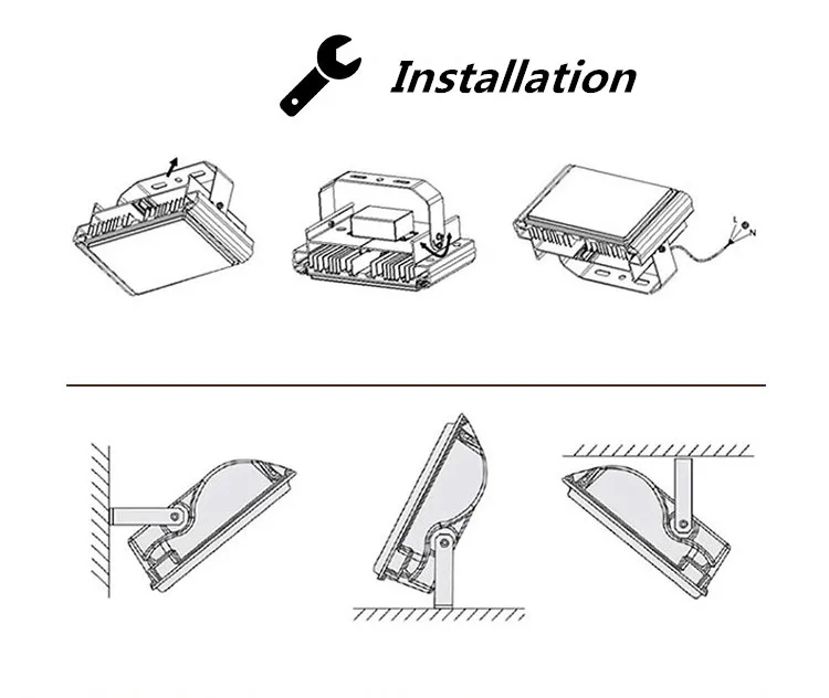 Led Floodlight 30W 50W Reflector 100W IP66 Waterproof Flood Light 200W 300W LED Spotlight Street Lamp 220V | Лампы и освещение