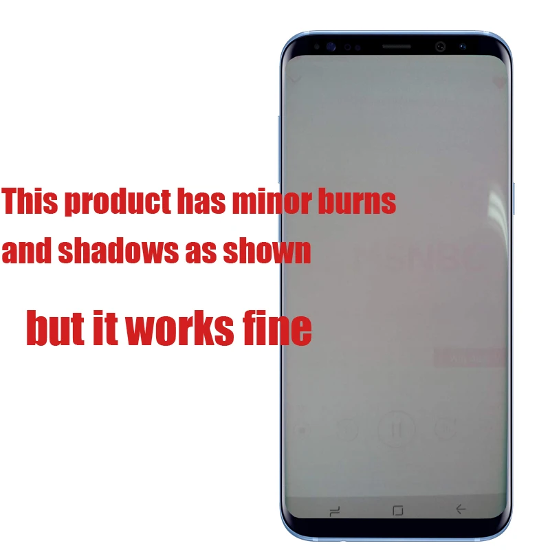ЖК-дисплей для samsung Galaxy S8 S8 plus G950 G950F G955fd G955F G955 сжигаемый теневой ЖК-дисплей с сенсорным экраном оцифровать