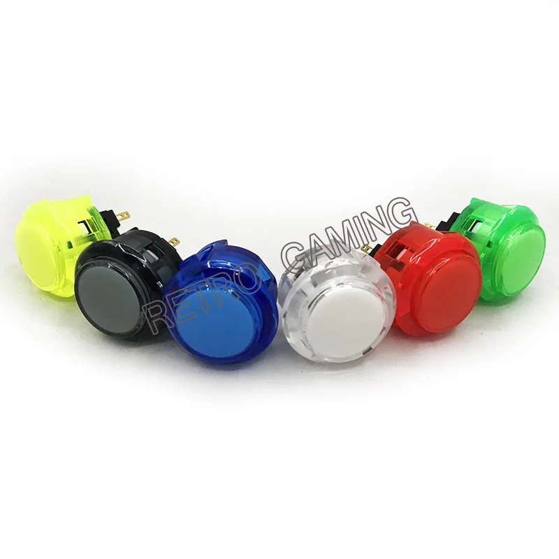 10 шт. 30 мм OEM кнопочный прозрачный кнопочный переключатель SANWA OBSC STYPE кнопочный для DIY аркадных машин аркадных частей