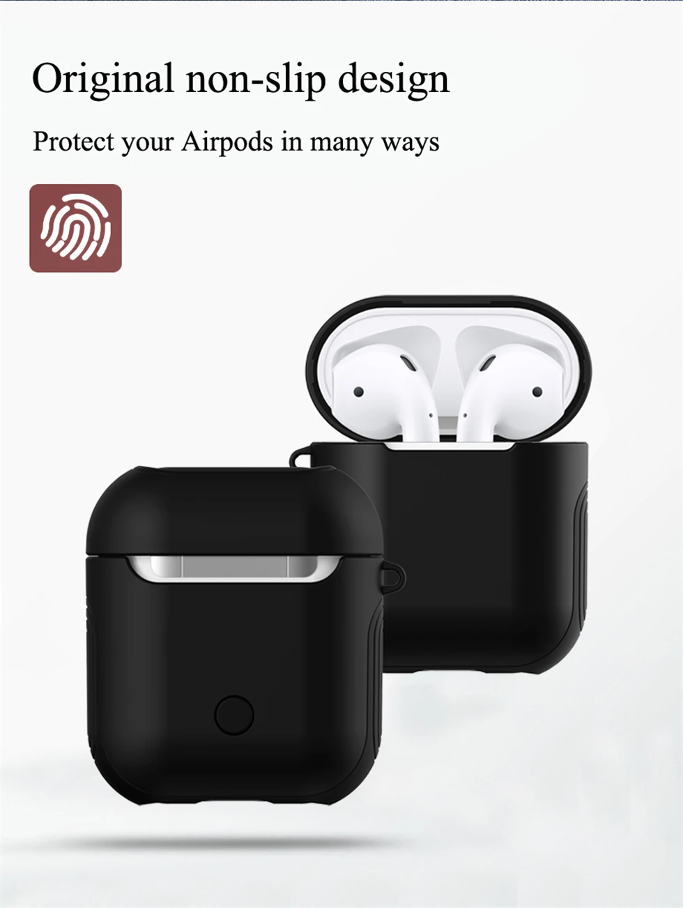 Inpher ТПУ+ PC Силиконовые беспроводные Bluetooth наушники eadphone чехол для AirPods Защитная крышка аксессуары для кожи для Apple Airpods
