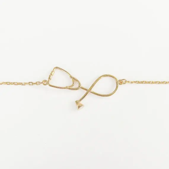 2020 браслет в виде стетоскопа модная медицинская ювелирный медный стетоскоп с