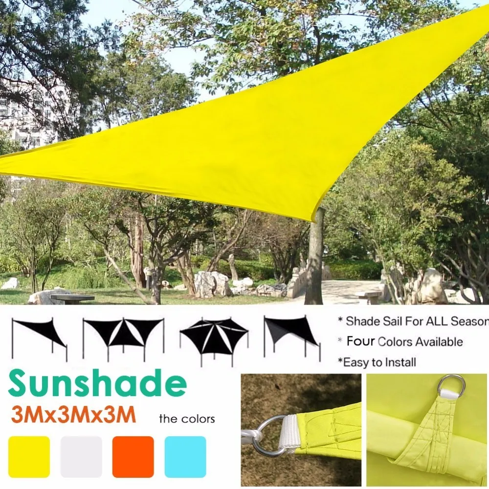 УФ водонепроницаемый треугольник солнцезащитный парус 3 м x солнцезащитное