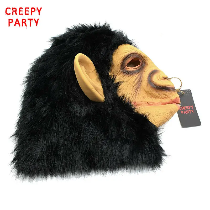 Шимпанзе обезьяны маска для взрослых полный уход за кожей лица латекс Горилла