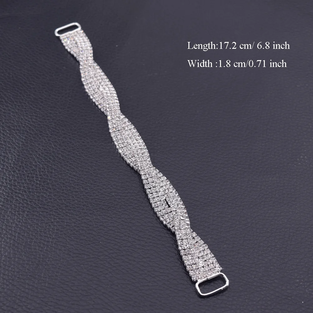 

10pcs Rhinestone Bikini Connectors/ Buckle For Swimming Wear Bikini Decoration Silver plated crystal rhinestone accessorie BK-41