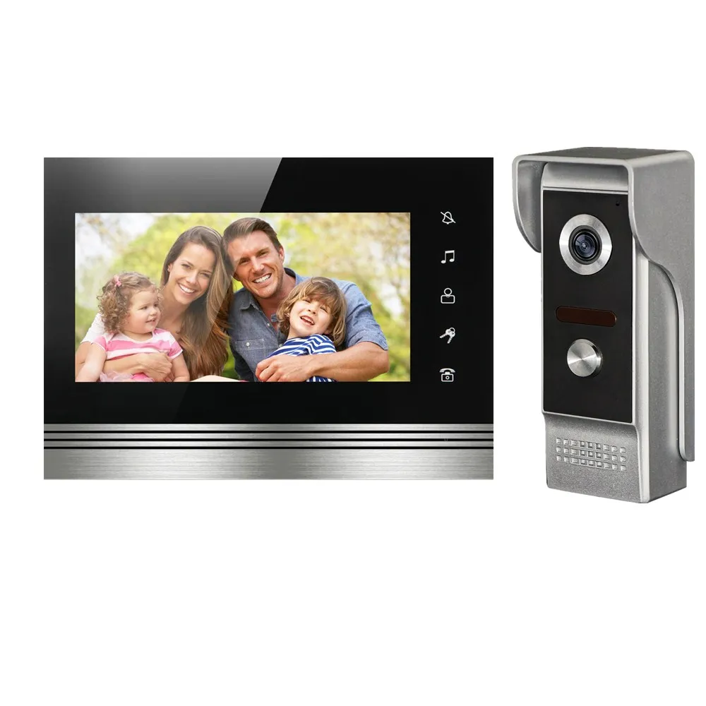 2017 новейший 7 дюймовый tft lcd экран металлический внутренний монитор видео телефон