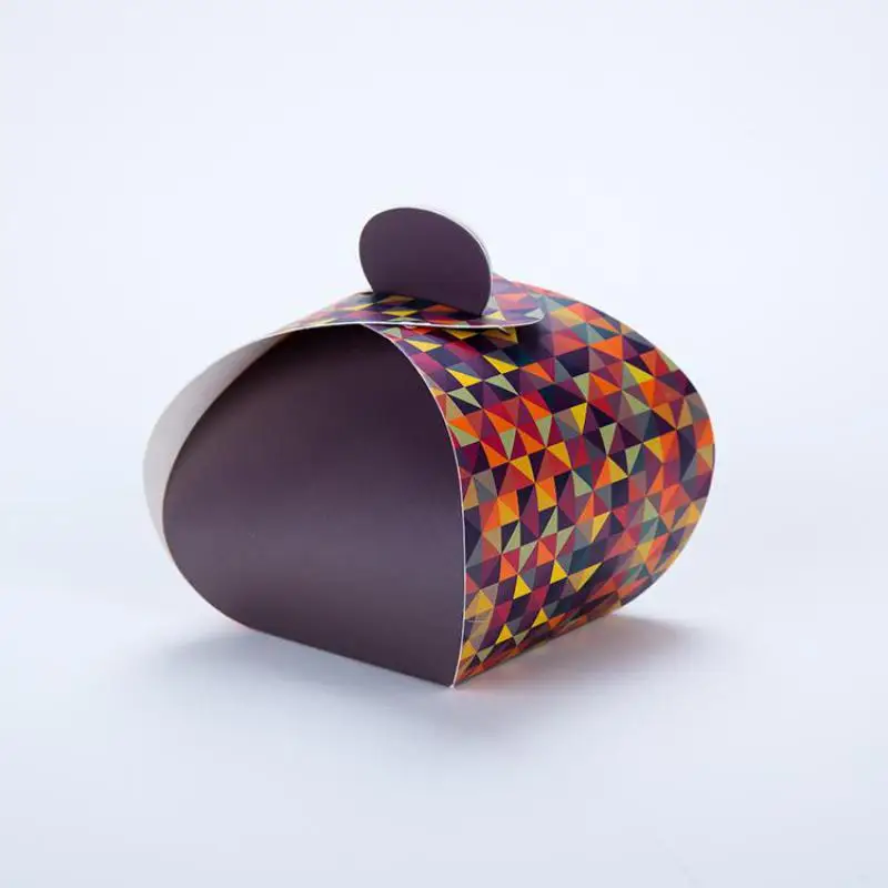 50 шт. цветная трехмерная складная коробка для свадебных сувениров милые