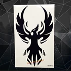 Индийская черная Тотем Орел Водонепроницаемая временная татуировка для рук мужской боди-арт футов, груди плечо, ноги, флеш-татуировки, наклейки