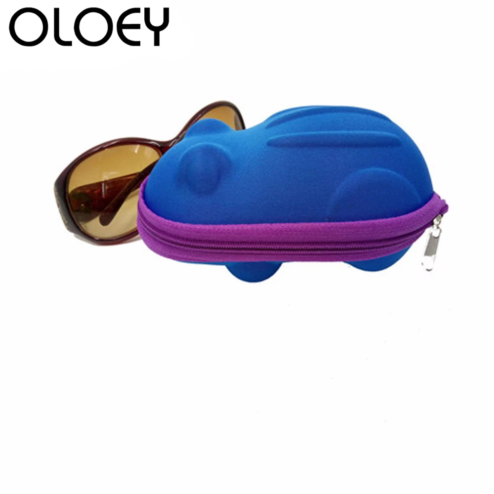 OLOEY Чехол для очков творческий лягушка форма Молния Очки коробка Детские милые очки коробка