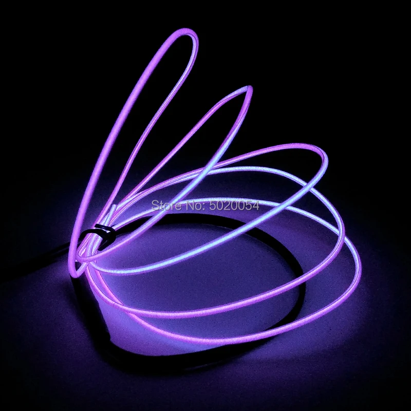 3M Light String Neon LED lamp Flexible EL Wire Rope Tube Waterproof Glow Cold Line With Controller |