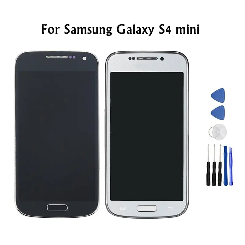 100% протестированный Super AMOLED ЖК экран для Samsung Galaxy S4 Mini I9190 i9192 i9195 сменный сенсорный