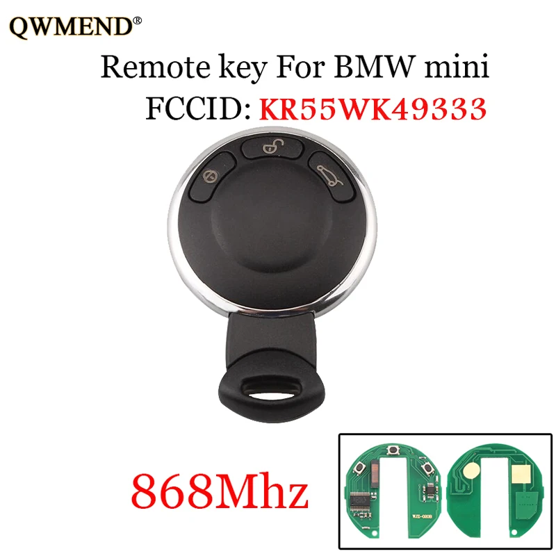 QWMEND 868/315 МГц Автомобильный Дистанционный смарт ключ для BMW Mini Cooper 2007 2008 2009 2010 2011 2012