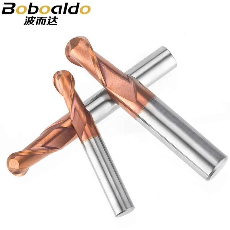 Концевая фреза HRC50 с коническим шариком вольфрамовое покрытие шаровая Головка