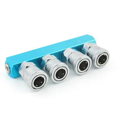 

Industrial Piping Air Hose Multi Four Way Pass Base Pneumatic Fitting Free shipping