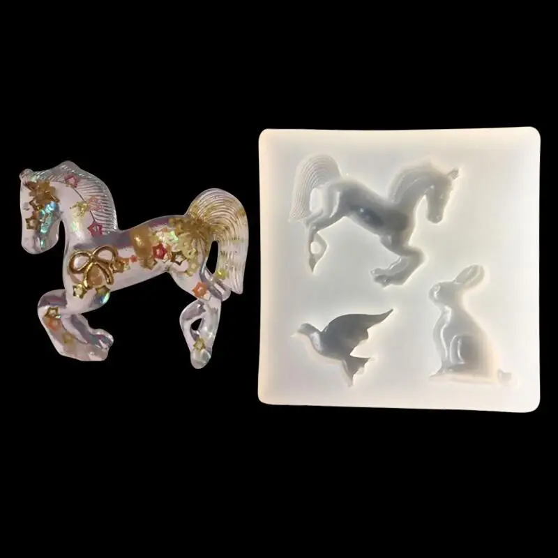 1 шт. силиконовая форма для конского/кролика/птицы |