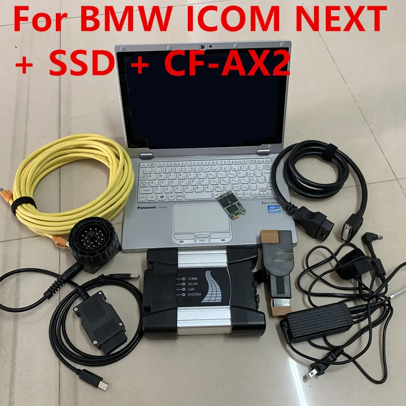 Лучшее качество для BMW ICOM NEXT OBD2 диагностический Интерфейс с планшет CF AX2 ноутбук