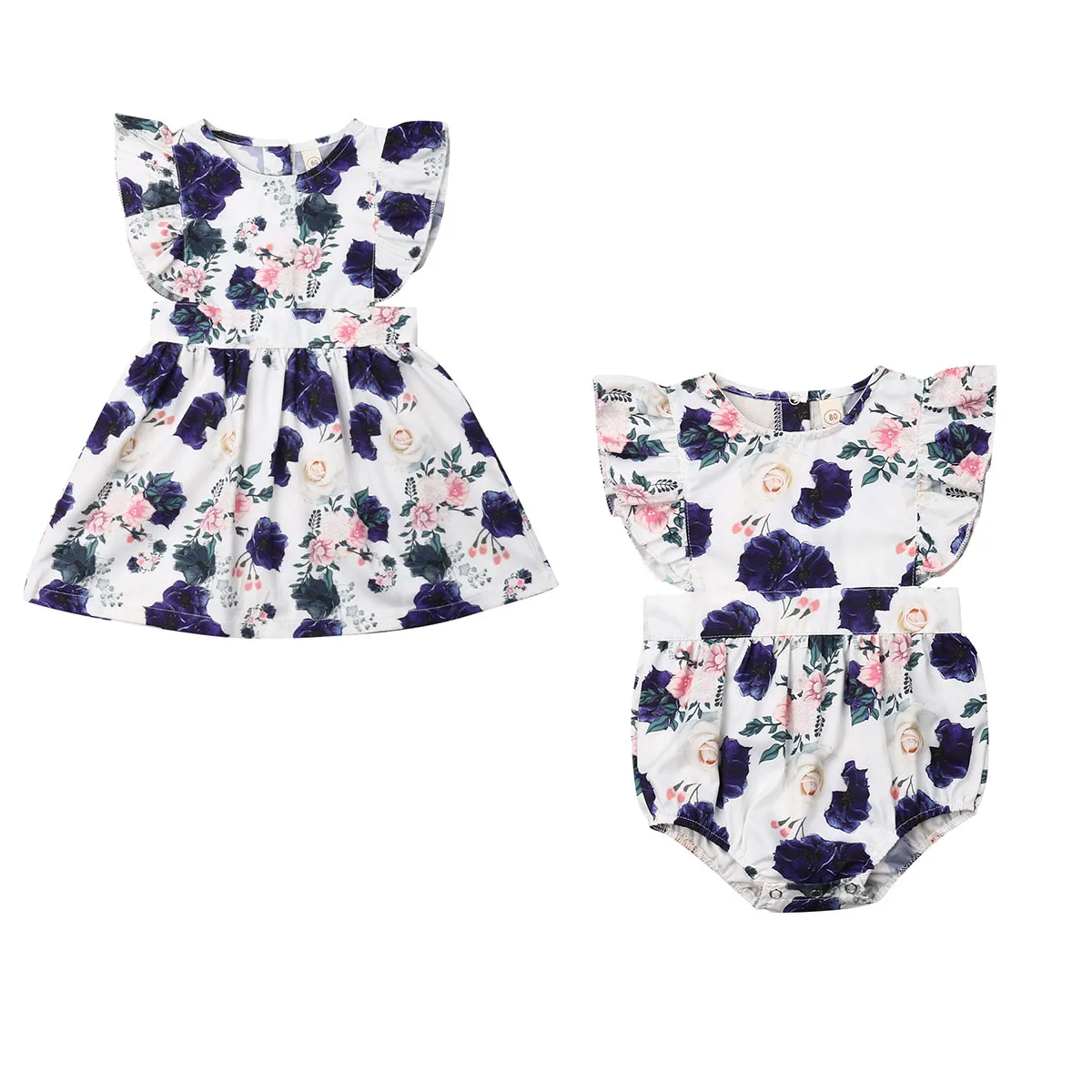 Новинка 2019 подходящая Одежда для новорожденных маленьких девочек платье с