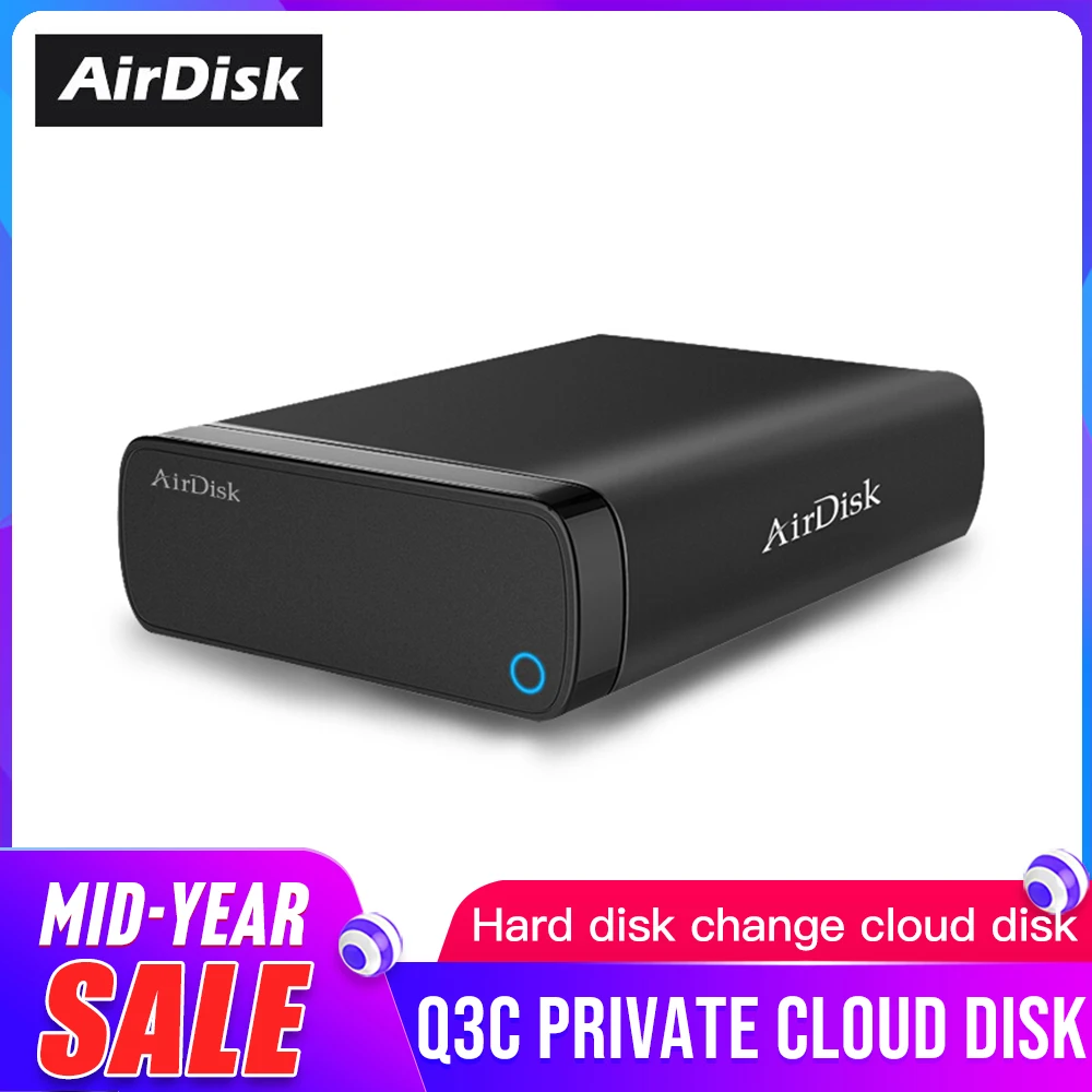 Airdisk Q3C family Smart NAS Облачное хранилище мобильный сетевой жесткий диск USB3.0 удаленно