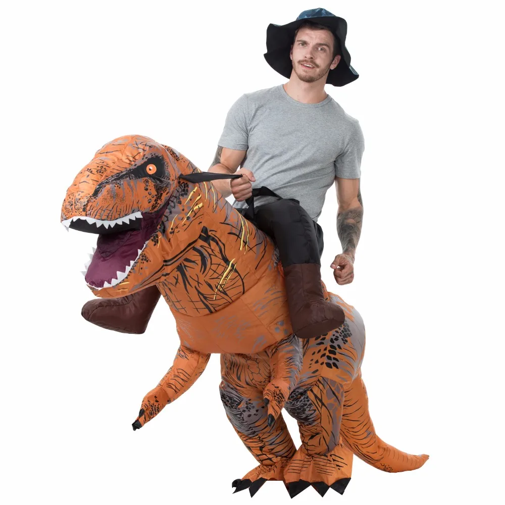 Пурим T-REX Костюм надувной динозавр костюм надувной динозавр карнавальный Хэллоуин надувной костюм взрослый размер
