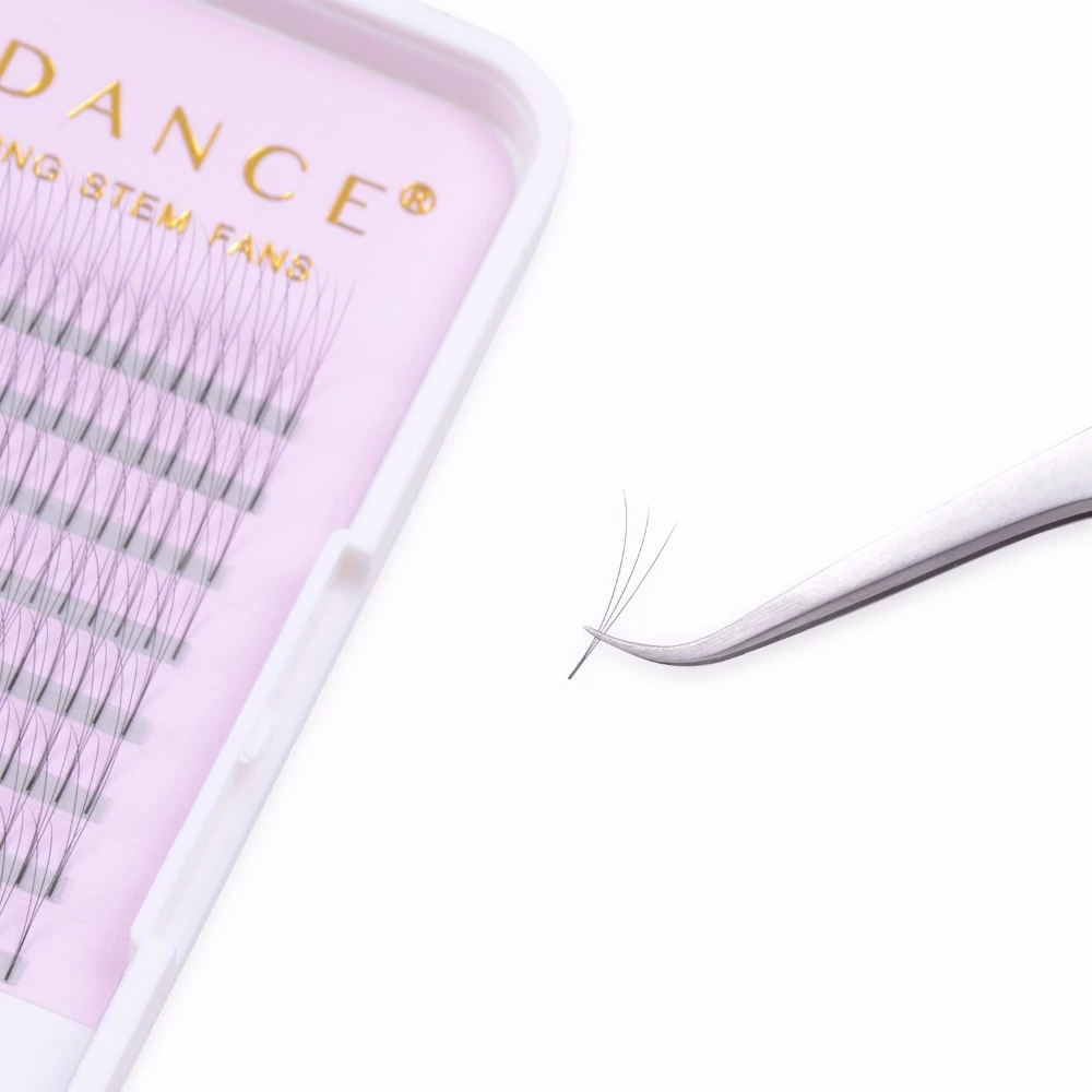 TDANCE 100 шт/партия наращивание ресниц Длинные Стволовые предварительно сделанные