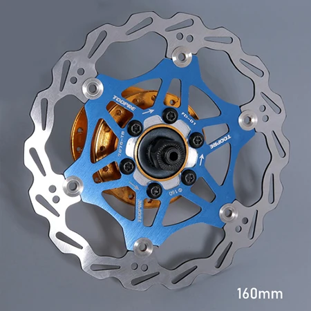 160mm blue Велосипедный дисковый тормоз 160 мм 180 мм Сверхлегкий охлаждающий Горный Дорожный велосипед гидравлический плавающий тормозной диск роторы велосипедные части - Цвет: 160mm blue