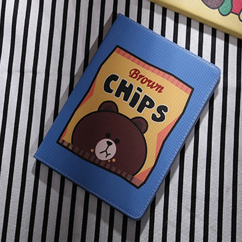 Smart Wake Leather Case For new iPad /, air/air2, 2/3/4, iPad pro 9.7" Lovely Cute Bear Cartoon Kids Tablet Cover+Gifts