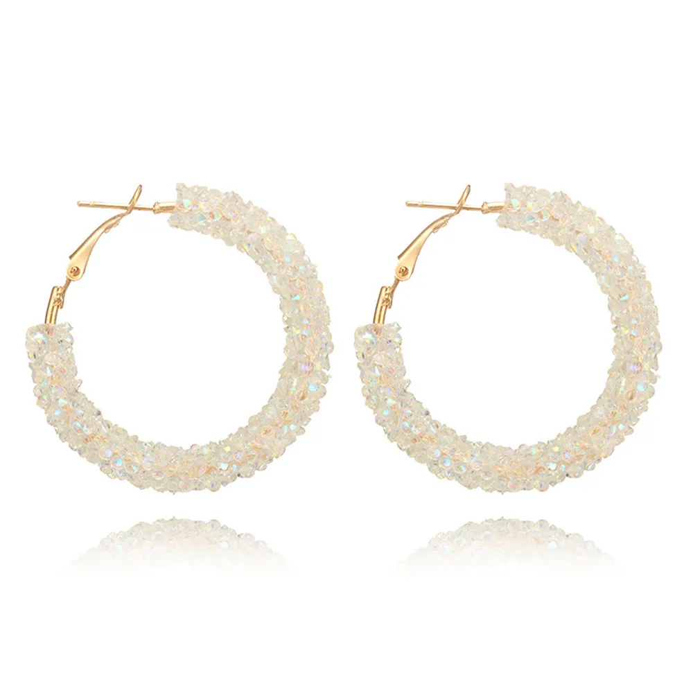 Стильные женские серьги в стиле бохо для женщин блестящие Boucle D'oreille Femme 2019 Kolczyki