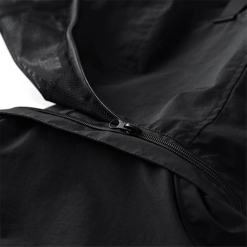 Ветровка мужская с капюшоном тонкая повседневная спортивная куртка верхняя