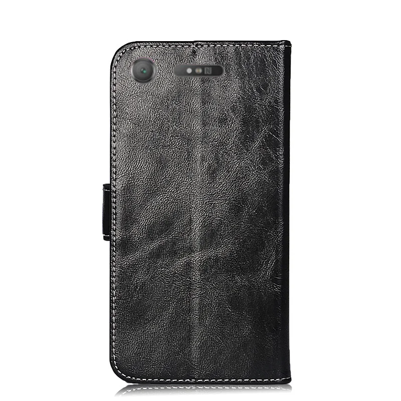 Высокое качество масло воск кожаные чехлы для Sony Xperia XZ1 чехол Z5 Обложка Flip Book