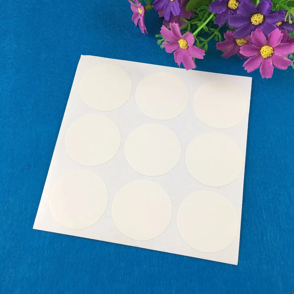 Белые бумажные круглые наклейки диаметром 4 см 100 шт./лот самоклеящиеся этикетки