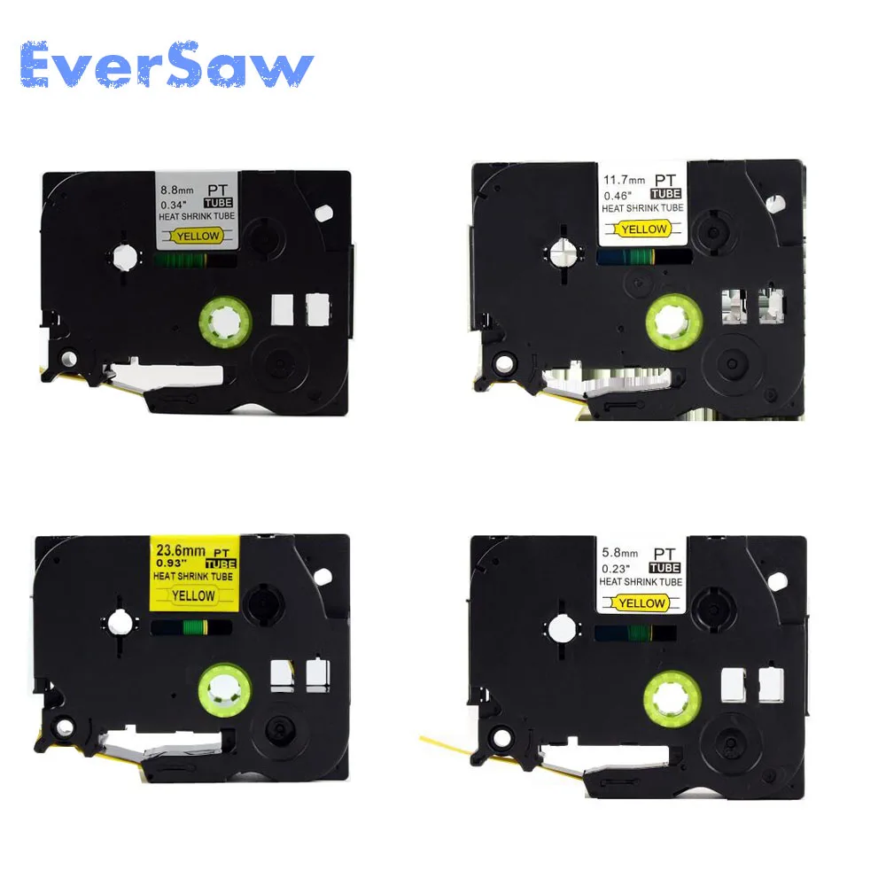 5 PK совместимый Brother HSe термоусадочная лента картридж Hse 611 621 631 641 черный на